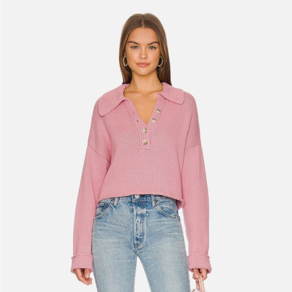 Show me your Mumu Pink Crop Sweater - Picture 1 of 10